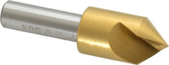 Melin Tool - 5/8" Head Diam, 3/8" Shank Diam, 1 Flute 82° Cobalt Countersink - Caliber Tooling