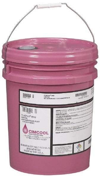 Cimcool - Cimstar 3890, 5 Gal Pail Cutting & Grinding Fluid - Semisynthetic, For Boring, Drilling, Grinding, Milling - Caliber Tooling