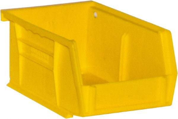 Durham - 5-7/16" Deep, Yellow Plastic Hang and Stack Bins - 3" High x 4-3/16" Wide x 5-7/16" Long - Caliber Tooling