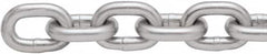 Peerless Chain - 4500 Lbs. Load Capacity, Low Carbon Steel Proof Coil Chain - Cut to Length, 3 Grade, 1.559 Inch Inside Long x 0.81 Inch Inside Wide - Caliber Tooling