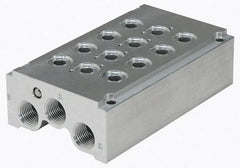 Value Collection - 1/4" Inlet, 3/8" Outlet Manifold - 120°F Max, 145 Max PSI, 2 Outlet Ports - Caliber Tooling