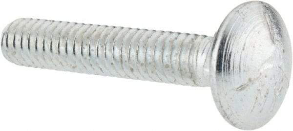 Value Collection - 1/4-20 UNC 1-1/2" Length Under Head, Standard Square Neck, Carriage Bolt - Grade 5 Steel, Zinc-Plated Finish - Caliber Tooling