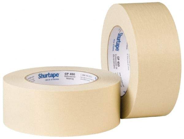 Intertape - 3" x 60 Yds, White Paper Masking Tape - Series PG500, 5 mil Thick, 21 Lb/Inch Tensile Strength - Caliber Tooling