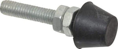 Gibraltar - M6 Carbon Steel Cap Tip Clamp Spindle Assembly - 1-1/4" Thread Length, 1-3/4" OAL, 0.63" Tip Surface Diam, Use with Toggle Clamps - Caliber Tooling