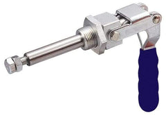 Gibraltar - 700 Lb Load Capacity, Threaded Base, Carbon Steel, Standard Straight Line Action Clamp - 0.63" Plunger Diam, Straight Handle - Caliber Tooling