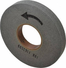 Merit Abrasives - 8" Diam, 1" Face Width, 3" Center Hole, Fine Grade, Silicon Carbide Deburring Wheel - Convolute, Hard Density 7 Grade, 4,500 RPM - Caliber Tooling