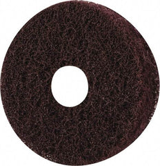 Merit Abrasives - 3" Diam, Medium Mounted Scrubber Buffing Wheel - 3 Ply, Medium Grade, 1/4" Shank Diam, 8,000 RPM - Caliber Tooling