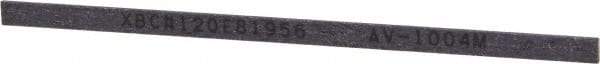 Value Collection - Rectangular, Ceramic Fiber Finishing Stick - 4" Long x 5/32" Width, 120 Grit, Fine Grade - Caliber Tooling