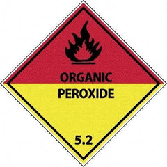 NMC - Organic Peroxide 5.2 Shipping Label - 4" High x 4" Wide - Caliber Tooling