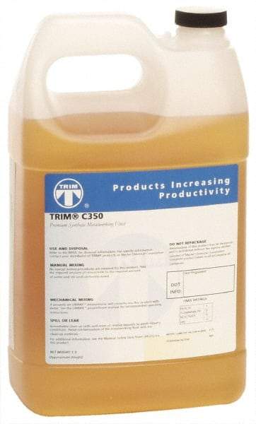 Master Fluid Solutions - Trim C350, 1 Gal Bottle Grinding Fluid - Synthetic, For Machining - Caliber Tooling