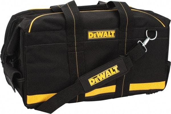 DeWALT - 9 Pocket Black & Yellow Polyester Tool Bag - 24" Wide x 12" Deep x 12" High - Caliber Tooling