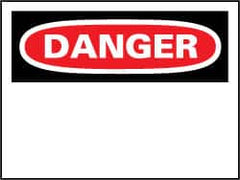 NMC - "Danger", 14" Long x 20" Wide, Aluminum Safety Sign - Rectangle, 0.04" Thick, Use for Accident Prevention - Caliber Tooling