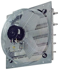 TPI - 18" Blade, Direct Drive, 1/8 hp, 2,300, 2,100 & 1,850 CFM, Totally Enclosed Exhaust Fan - 21-1/8" Opening Height x 21-1/8" Opening Width, 120 Volt, 3 Speed, Single Phase - Caliber Tooling