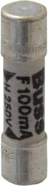 Cooper Bussmann - 250 VAC, 32 VDC, 0.1 Amp, Fast-Acting Miniature Ceramic Fuse - 20mm OAL, 5mm Diam - Caliber Tooling