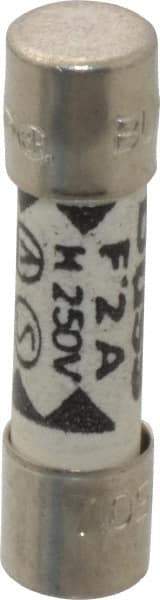 Cooper Bussmann - 250 VAC, 32 VDC, 2 Amp, Fast-Acting Miniature Ceramic Fuse - 20mm OAL, 5mm Diam - Caliber Tooling