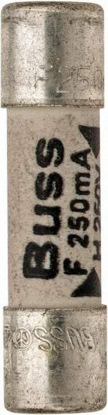 Cooper Bussmann - 250 VAC, 32 VDC, 0.25 Amp, Fast-Acting Miniature Ceramic Fuse - 20mm OAL, 5mm Diam - Caliber Tooling