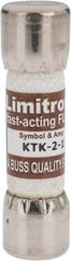 Cooper Bussmann - 600 VAC, 2.5 Amp, Fast-Acting General Purpose Fuse - Fuse Holder Mount, 1-1/2" OAL, 100 at AC kA Rating, 13/32" Diam - Caliber Tooling