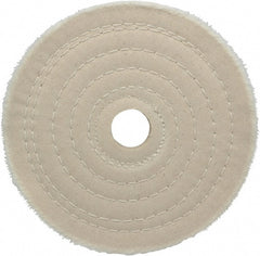 Made in USA - 6 Inch Diameter x 1/2 Inch Thick Unmounted Buffing Wheel - Exact Industrial Supply