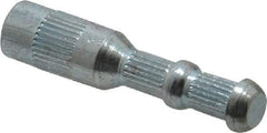 Wej-It - 5/16" Diam, 5/16" Drill, 1-9/16" OAL, 1" Min Embedment Drop-In Concrete Anchor - 12L14 Steel, Zinc-Plated Finish, Hex Nut Head, Hex Drive, 1/2" Thread Length - Caliber Tooling