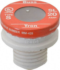 Cooper Bussmann - 125 VAC, 20 Amp, Time Delay Plug Fuse - 10 (RMS Symmetrical) kA Rating - Caliber Tooling