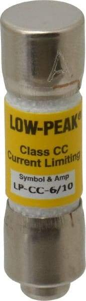 Cooper Bussmann - 150 VDC, 600 VAC, 0.6 Amp, Time Delay General Purpose Fuse - Fuse Holder Mount, 1-1/2" OAL, 20 at DC, 200 at AC (RMS) kA Rating, 13/32" Diam - Caliber Tooling