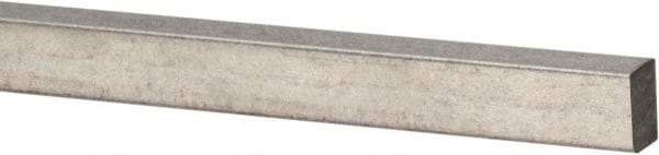 Precision Brand - 12" Long x 3/32" High x 3/32" Wide, Zinc-Plated Key Stock - Low Carbon Steel - Caliber Tooling