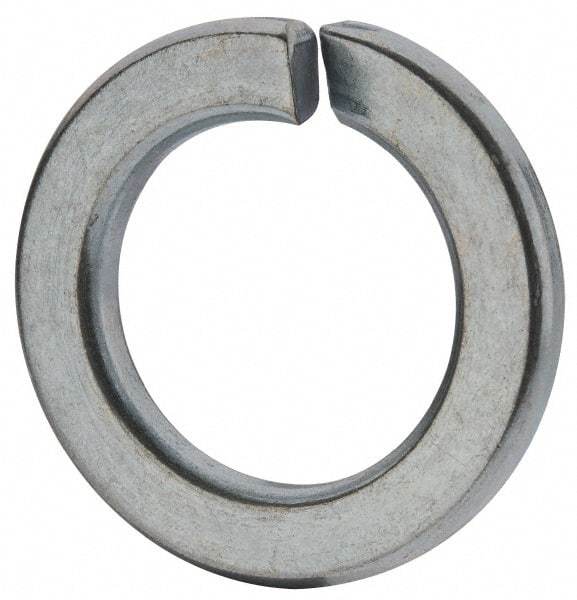 Value Collection - M18, 18.2mm ID, 29.4mm OD, 3.5mm Thick Split Lock Washer - Grade 8 Spring Steel, Zinc-Plated Finish, 18.2mm Min ID, 19mm Max ID - Caliber Tooling