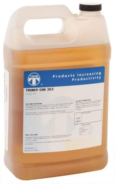 Master Fluid Solutions - Trim OM 303, 1 Gal Bottle Cutting Fluid - Straight Oil, For Thread Rolling, Thread-Form Tapping - Caliber Tooling