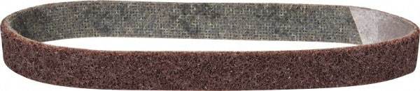 3M - 3/4" Wide x 18" OAL, Aluminum Oxide Abrasive Belt - Aluminum Oxide, Medium, Nonwoven, Series SE-BS - Caliber Tooling