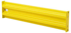 Steel King - 3/4' Long x 9-3/4" High, Yellow Steel Straight Standard Guard Rail - 2 Rails Accommodated, 2-5/8" Deep, 9.1 Lb - Caliber Tooling