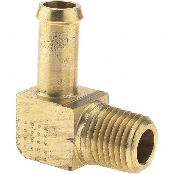 Eaton - 1/4 Barbed Thread 90° Male Elbow - Brass - Caliber Tooling