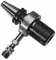 Collis Tool - CAT50 Outside Taper, VF50 Inside Taper, 3/4" Hole Diam, CAT-VF Coolant Adapter - 4.56" Projection, 8.56" OAL, Through Coolant - Exact Industrial Supply