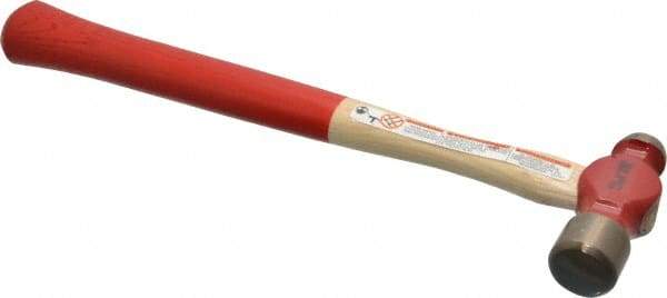 Proto - 1/4 Lb Head Ball Pein Hammer - Wood Handle with Red Laquer Grip, 11" OAL - Caliber Tooling