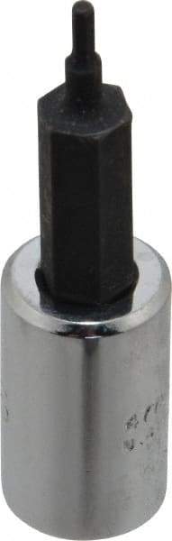 Proto - 1/4" Drive, 1/16" Hex Bit Socket - 1-7/8" OAL, 1" Bit Length - Caliber Tooling