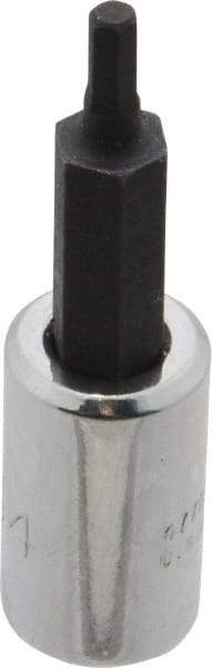 Proto - 1/4" Drive, 7/64" Hex Bit Socket - 1-7/8" OAL, 1" Bit Length - Caliber Tooling