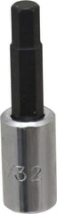 Proto - 1/4" Drive, 7/32" Hex Bit Socket - 1-7/8" OAL, 1" Bit Length - Caliber Tooling