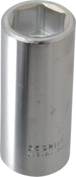 Proto - 1", 3/4" Drive, Deep Hand Socket - 6 Points, 3-1/2" OAL, Chrome Finish - Caliber Tooling