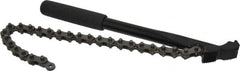 Proto - 4" Max Pipe Capacity, 16-1/4" Long, Chain Wrench - 12" Handle Length - Caliber Tooling