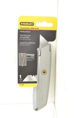 Stanley - Fixed Utility Knife - Aluminum Handle, 1 Blade Included - Caliber Tooling