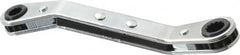 Proto - 7/32" x 9/32" 12 Point Reversible Ratcheting Offset Box Wrench - Double End, 4-1/8" OAL, Steel, 25° Offset - Caliber Tooling