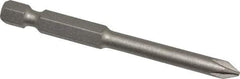 Irwin - #1 Phillips Screwdriver Bit - 1/4" Hex Drive, 2-3/4" OAL - Caliber Tooling