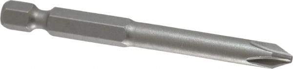 Irwin - #2 Phillips Screwdriver Bit - 1/4" Hex Drive, 2-3/4" OAL - Caliber Tooling