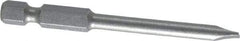 Irwin - 3/16" Slotted Screwdriver Bit - 1/4" Hex Drive, 2-3/4" OAL - Caliber Tooling