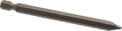 Irwin - 1/4" Slotted Screwdriver Bit - 1/4" Hex Drive, 3-1/2" OAL - Caliber Tooling