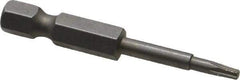 Irwin - T8 Torx Bit - 1/4" Hex Drive, 1-15/16" OAL - Caliber Tooling