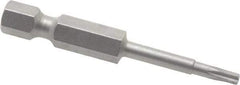 Irwin - T9 Torx Bit - 1/4" Hex Drive, 1-15/16" OAL - Caliber Tooling