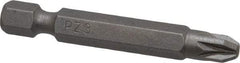 Irwin - PZ.3 Posidriv Screwdriver Bit - 1/4" Hex Drive, 1-15/16" OAL - Caliber Tooling