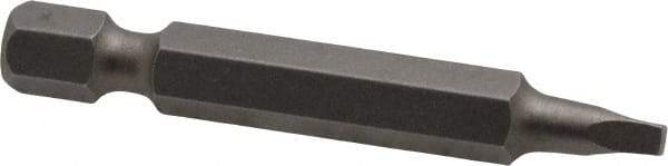 Irwin - #1" Square Size Square Recess Bit - 1/4" Hex Drive, 1-15/16" OAL - Caliber Tooling