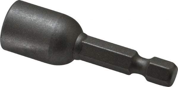 Irwin - 3/8" Magnetic Nutsetter - 1/4" Hex Drive, 1-7/8" OAL, 9/16" Socket Nose Diam - Caliber Tooling