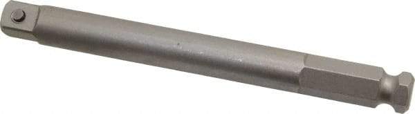 Irwin - 3/8" Square Size Hex to Square Adapter - 7/16" Hex Drive, 5" OAL - Caliber Tooling